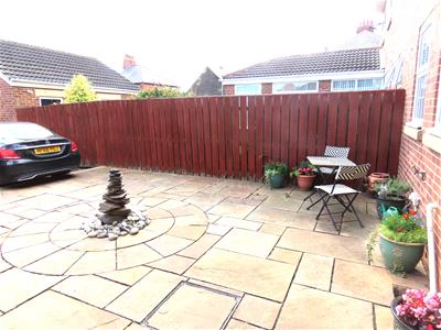 PATIO TO REAR with BLOCK PAVED DRIVEWAY